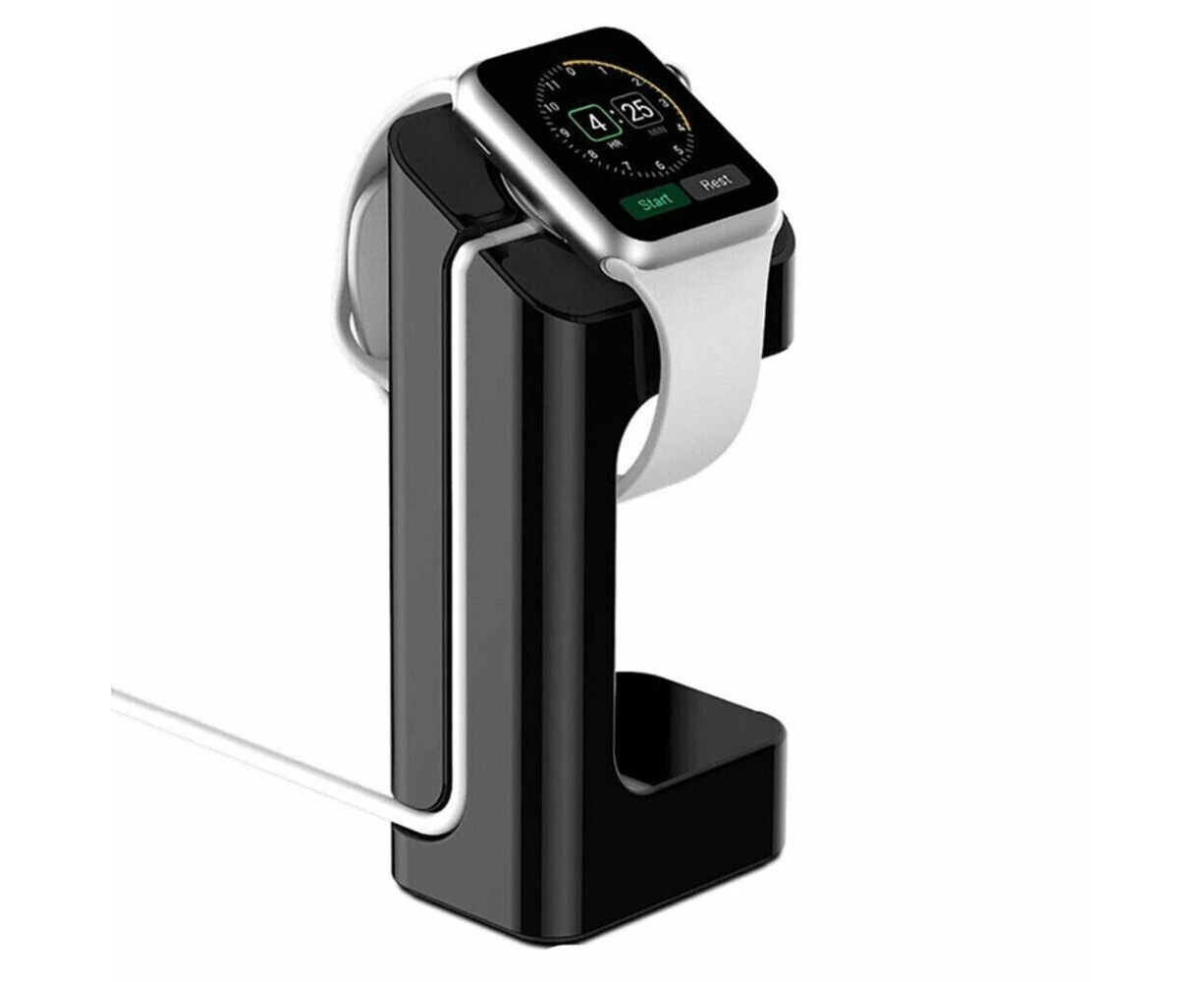 Charging Dock Station Charger Holder Stand Apple Watch iWatch 1/2/3/4/5/6 Black