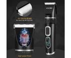 Pet Grooming Clipper Dog 3-Speed Low Noise Rechargeable Cordless Black Silver