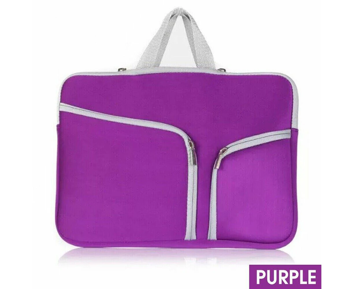 Laptop Sleeve Case Carry Bag for Macbook Pro/Air Dell Sony 15 inch -Purple