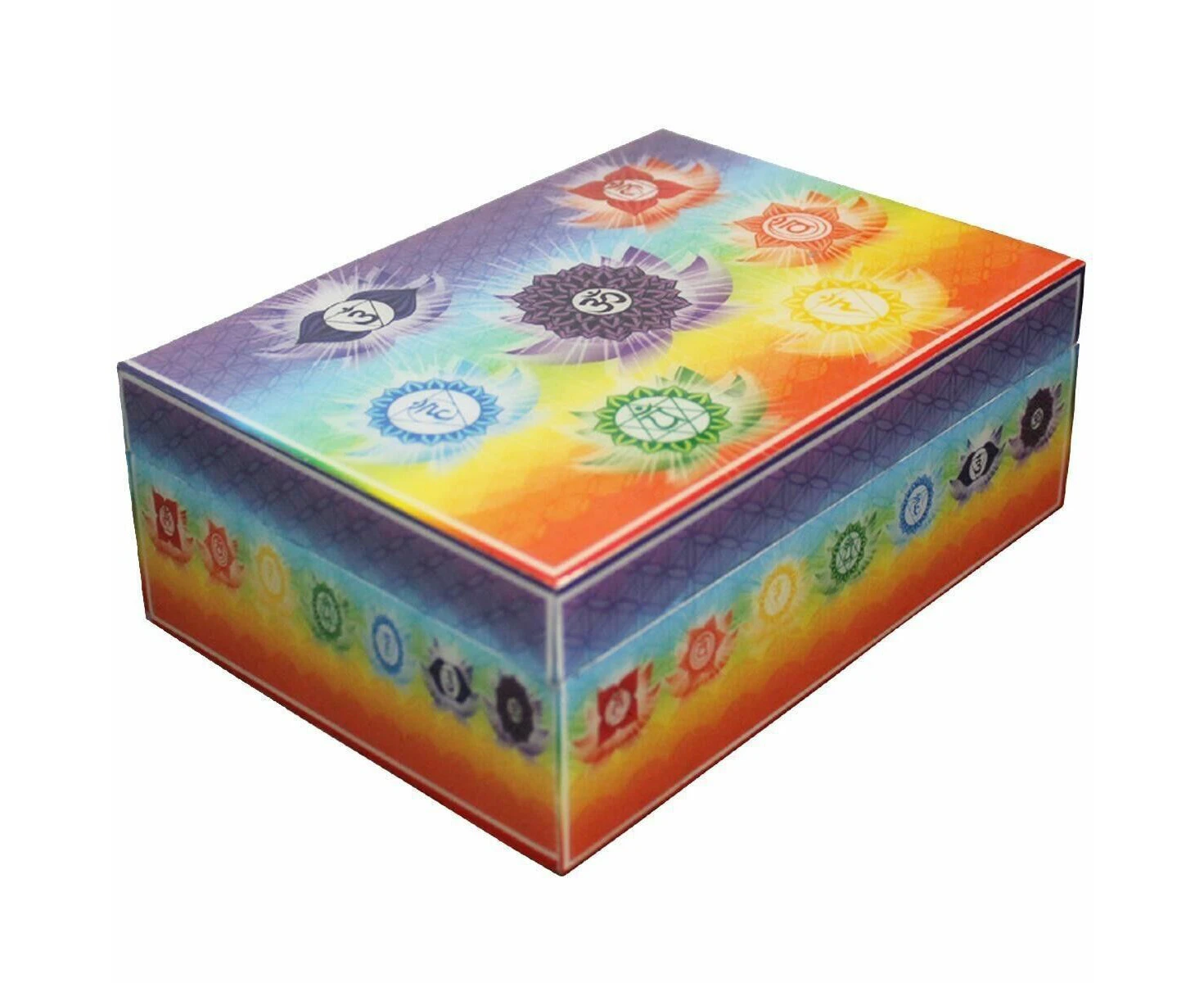 7 Chakras Jewelry Wooden Box Print Cards Tarot Gift