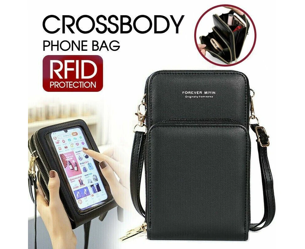 Crossbody Women phone Purse Touch Screen Bag RFID Blocking Wallet Shoulder Strap