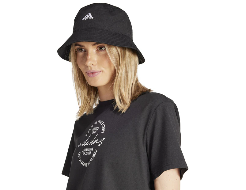 Adidas Women's Brand Love Signature Graphic Tee / T-Shirt / Tshirt - Black