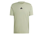 Adidas Men's Brand Love Signature Graphic Tee / T-Shirt / Tshirt - Tent Green