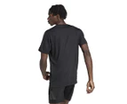 Adidas Men's Train Essentials 3-Stripes Training Tee / T-Shirt / Tshirt - Black/White