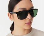 Ray-Ban Boyfriend RB4147 Polarised Sunglasses - Black/Green Classic