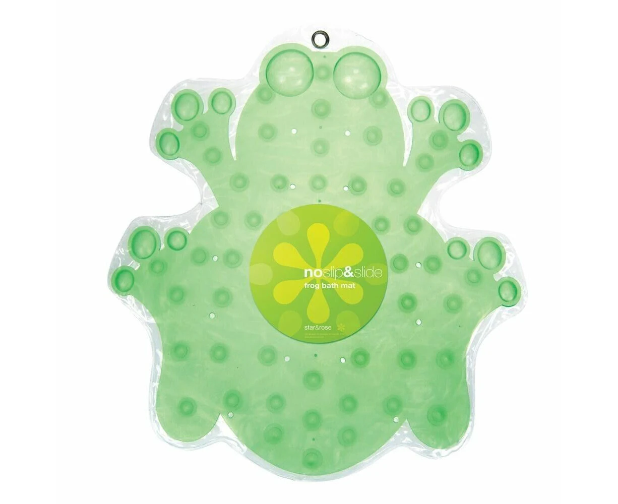 Cute Green Flog Mat Bath Shower Cartoon Non Slip Bathtub Mat For Kids - Frog