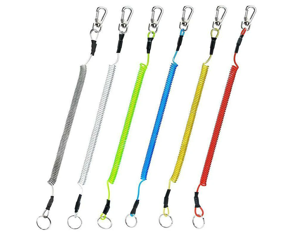 6X Fishing Lanyards Boating Ropes Kayak Secure Pliers Lip Grips Tackle Fish Tool - Black