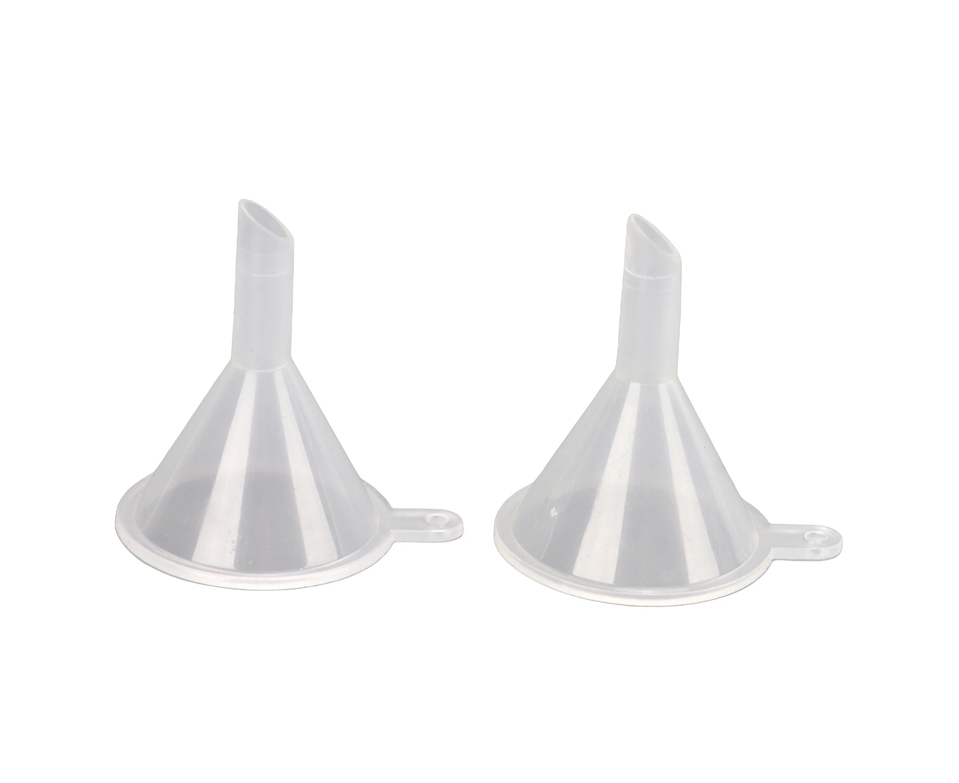 2pcs Plastic Mini Funnel Transparent Portable Multi Purpose for Perfumes Liquid Powder Essential Oils