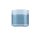 10pcs Transparent Wide Mouth Plastic Jars with Cap Skin Care Cream Containers