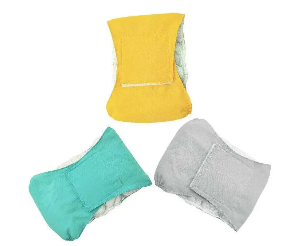 XL Male Dog Puppy Nappy Diaper Belly Wrap Band Sanitary Pants  Underpants - Green