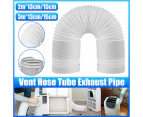 Portable Air Conditioner Exhaust Hose 13/15cm Extendable Vent Pipe PP Steel Wire