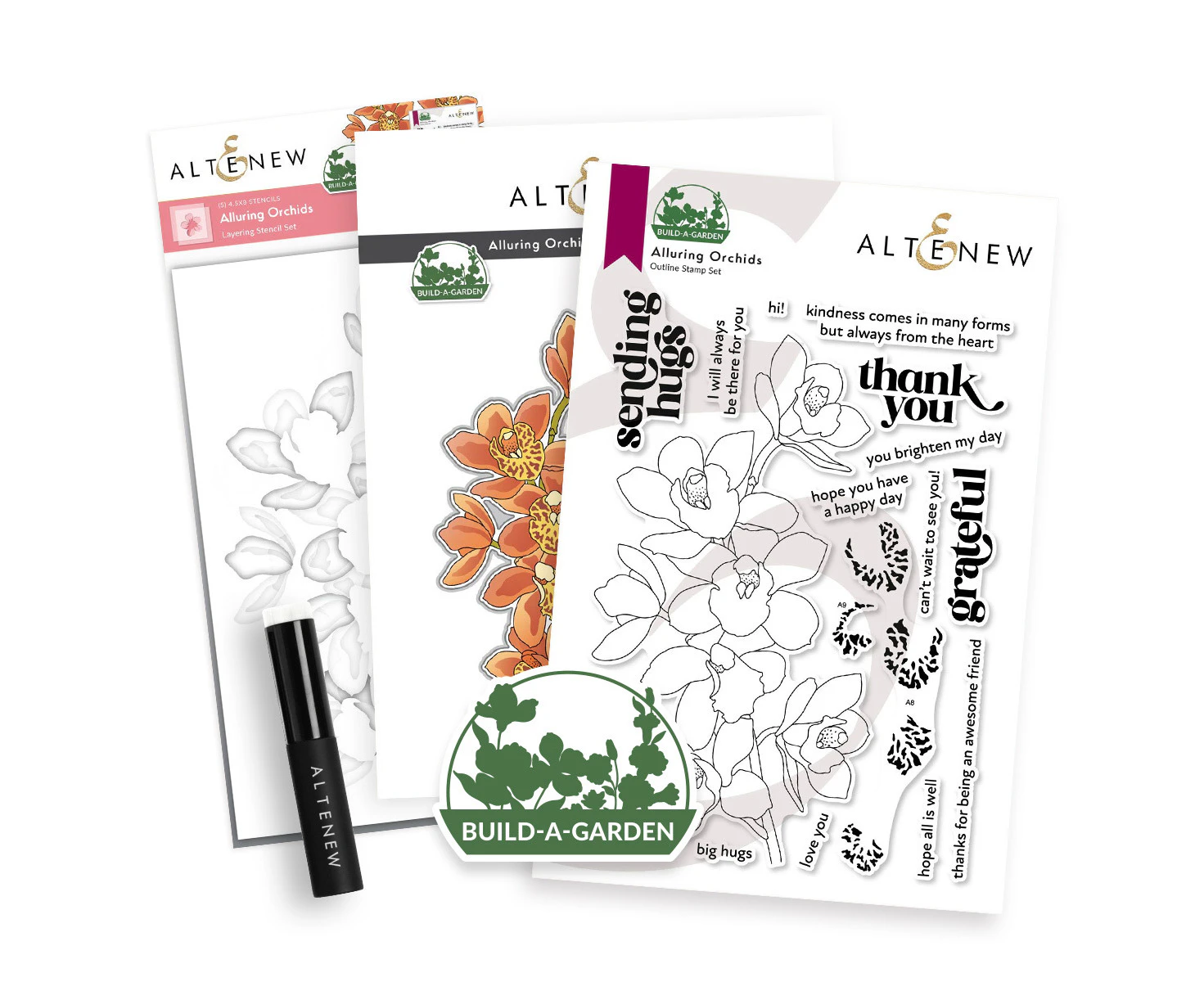 Altenew Build-A-Garden: Alluring Orchids & Add-on Die Bundle