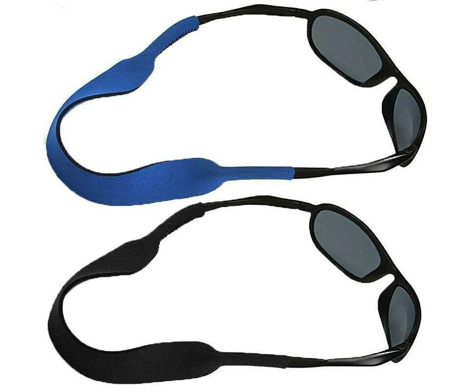 Sunglasses Strap Sports Band Glasses Neck Cord Neoprene Eyewear Black   - Black