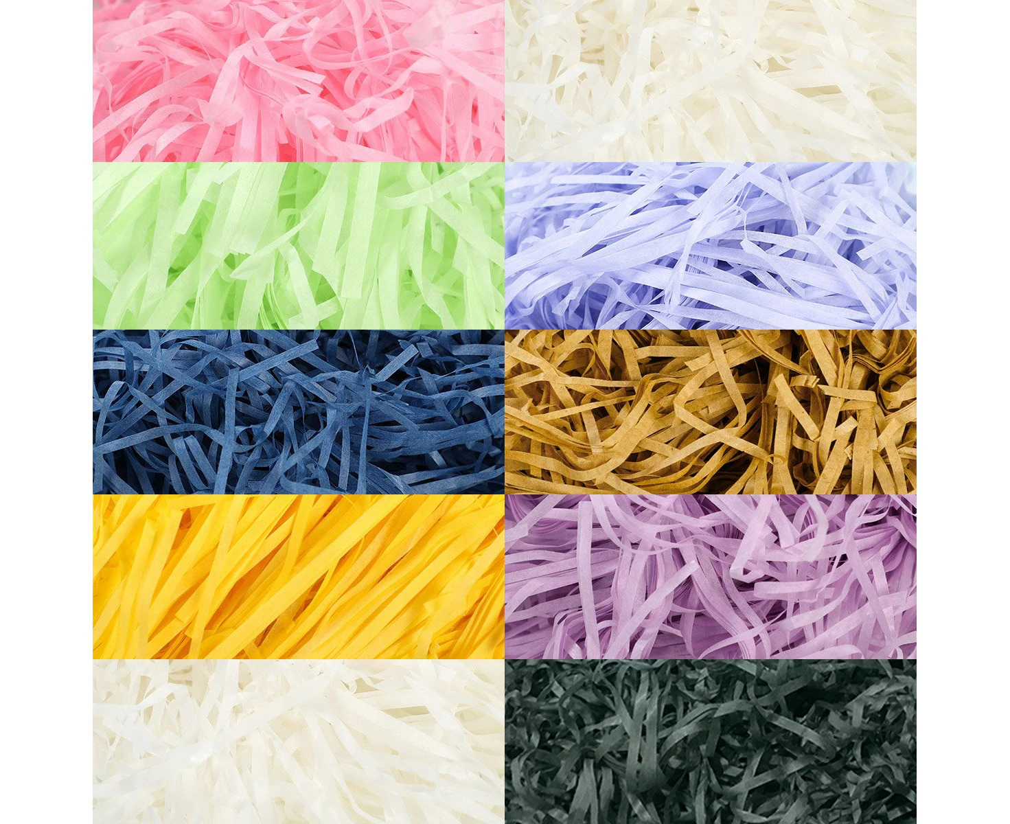 500g Colorful Raffia Paper Shreds Gift Box Filler Decorative Packaging