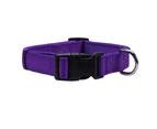 Waterproof dog collar, strong coated nylon strap with quick release buckle,