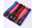 Waterproof dog collar, strong coated nylon strap with quick release buckle,