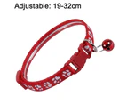 Lovely footprint knot bell separation-collar checker pet collar, with removable bow pet collar