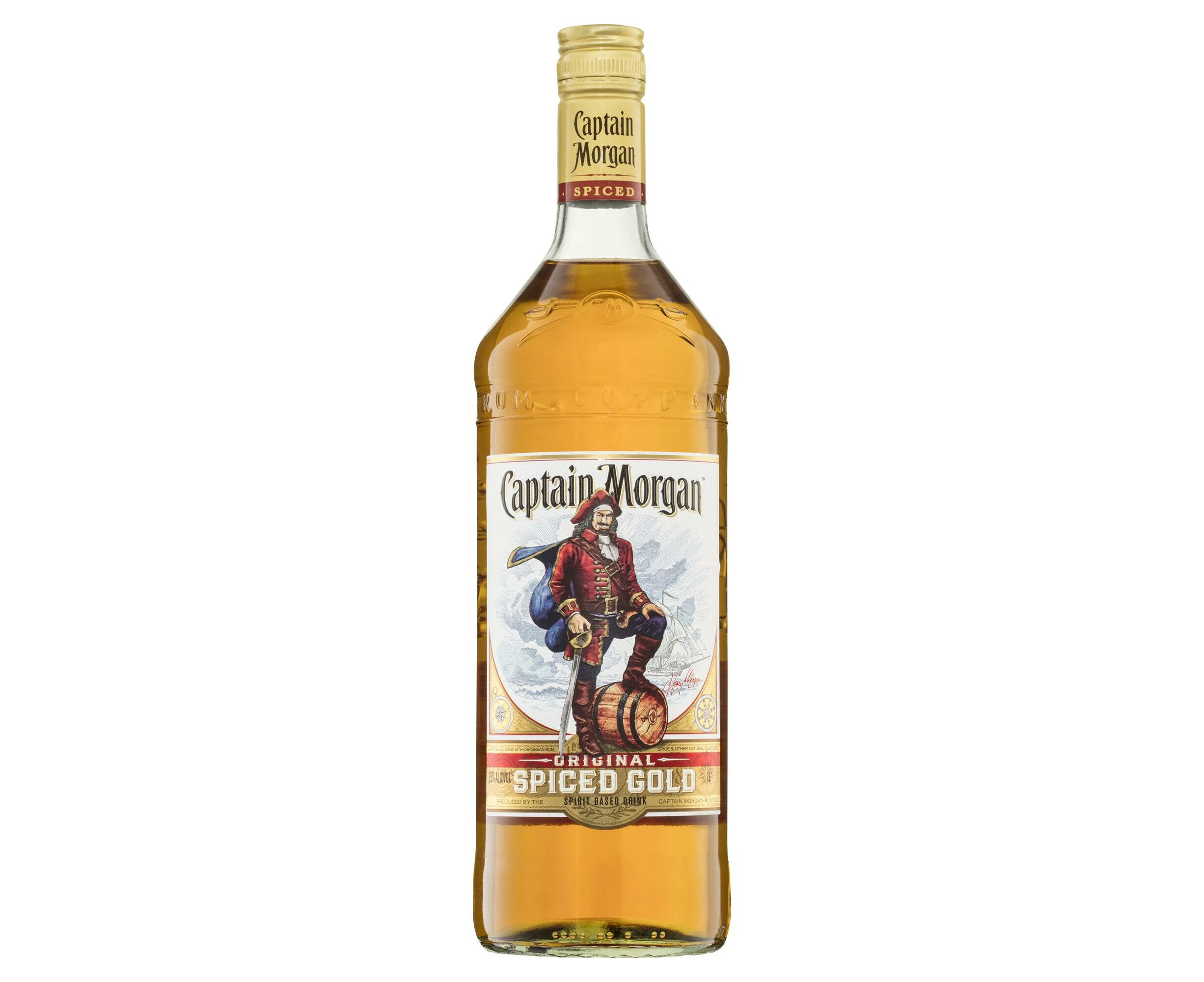 Captain Morgan Original Spiced Gold 1L Bottle (GL) - 1 litre