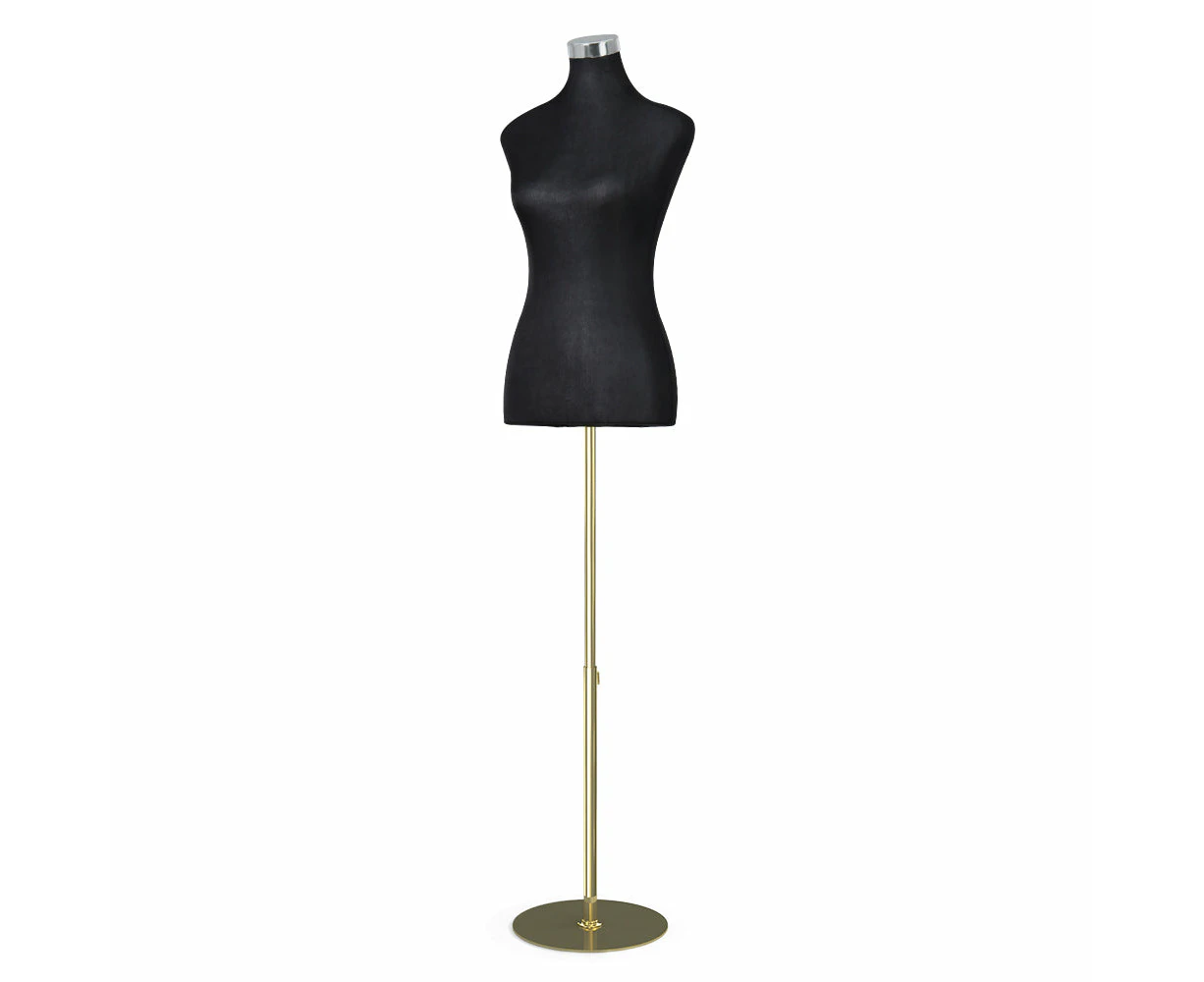 Female Mannequin Dummy Model Dressmaker Clothes Display Torso - Black