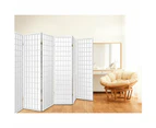 Room Divider Screen Wood Timber Dividers Fold Stand Wide White 8 Panel