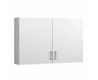 Wall Cabinet Storage Bathroom Kitchen Bedroom Cupboard Organiser White