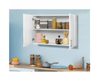 Wall Cabinet Storage Bathroom Kitchen Bedroom Cupboard Organiser White