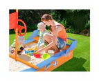 Kids Children Toddler Outdoor Play Canopy Sand Pit - Boat Shaped