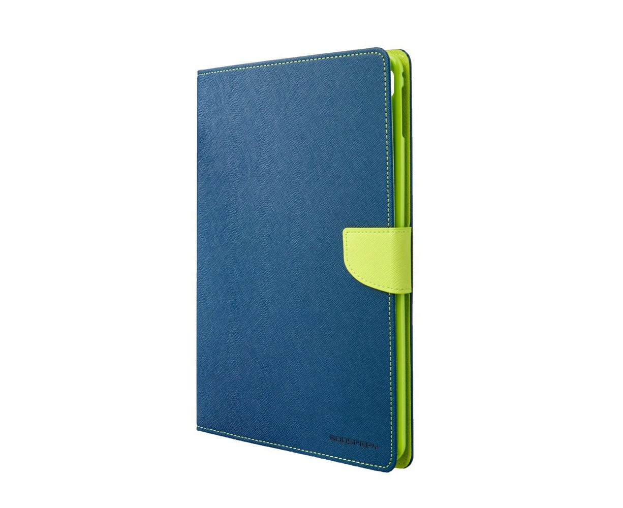 Mercury Fancy Diary Cover Case for iPad 10.2 Navy+Lime