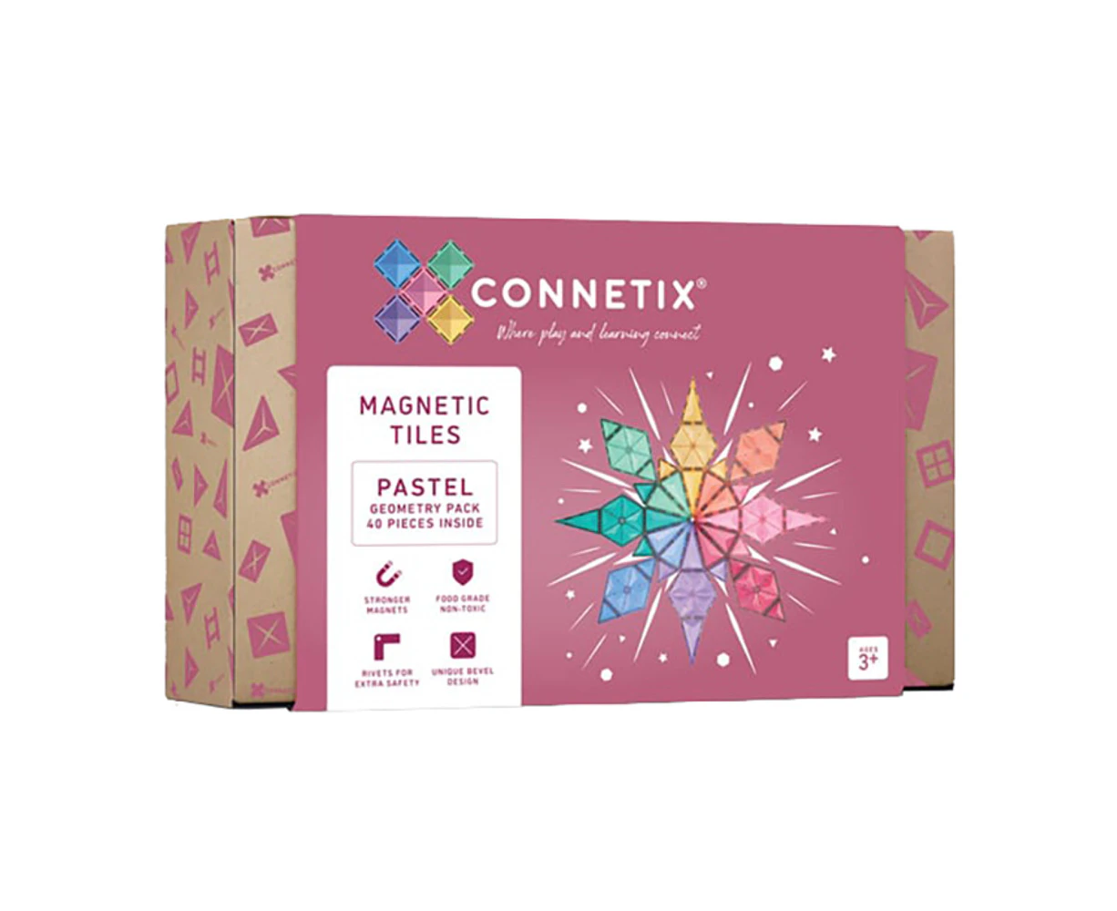 Connetix 40 Piece Pastel Geometry Pack