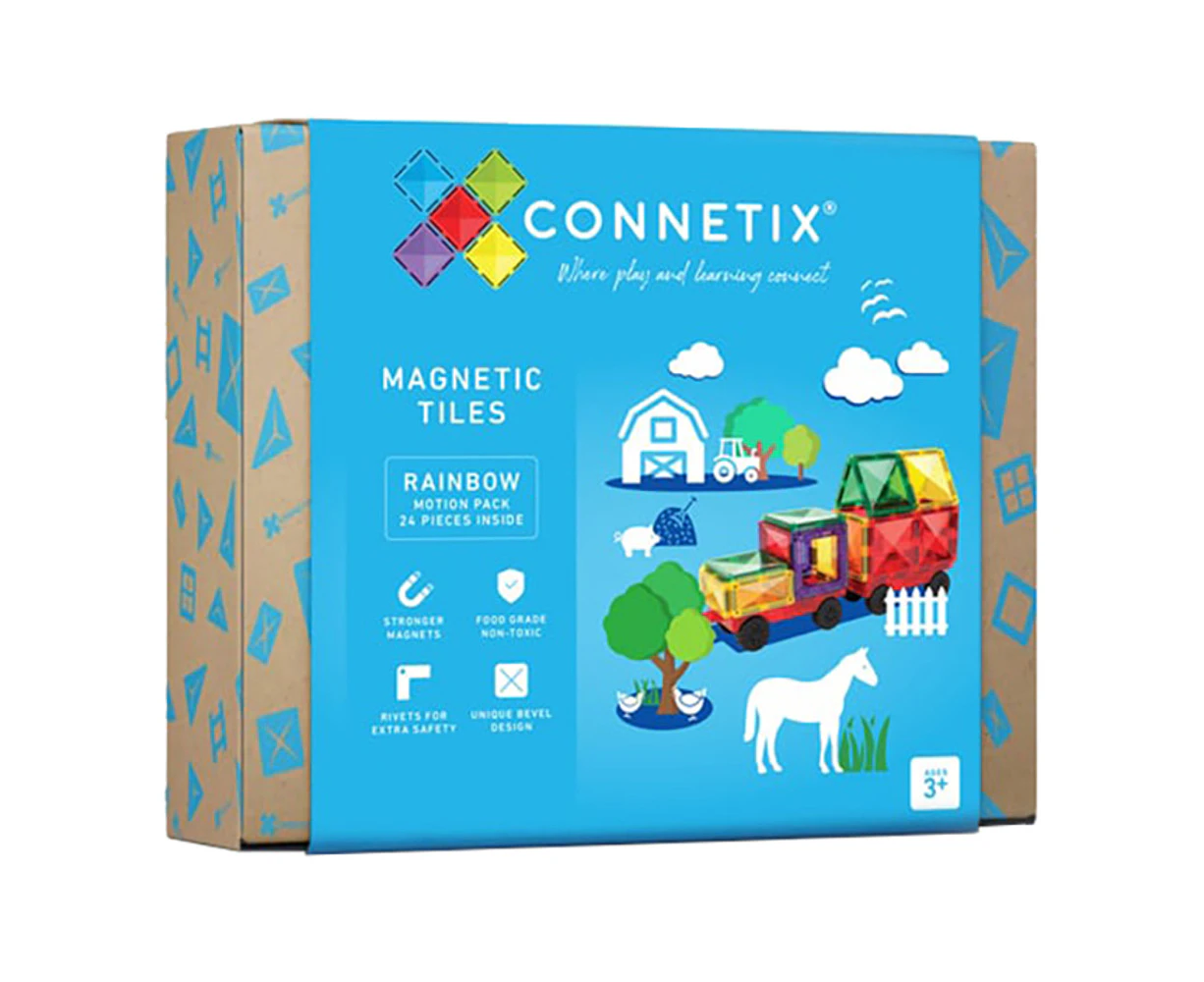 Connetix 24 Piece Rainbow Motion Pack