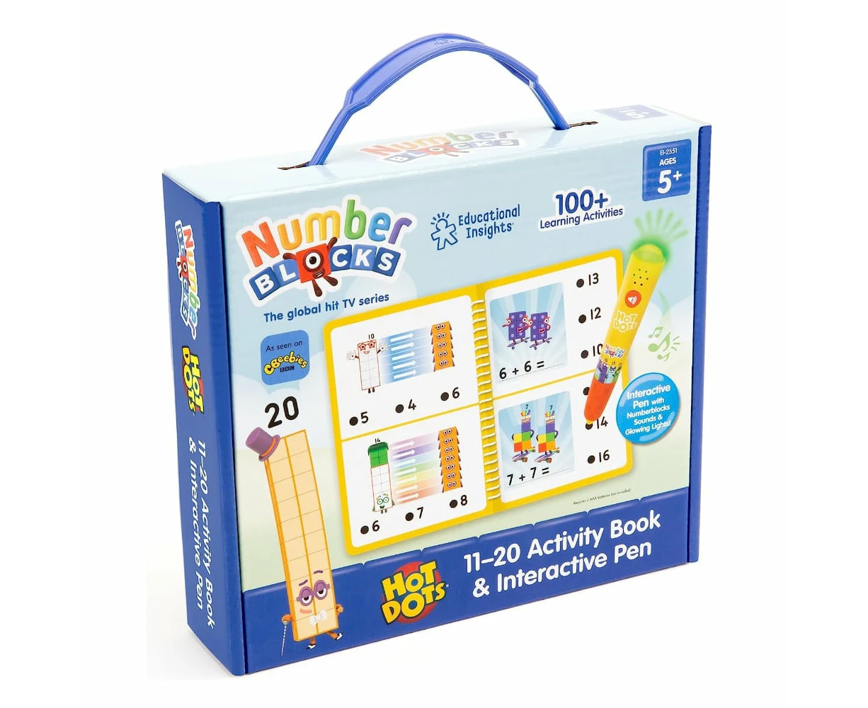 Hot Dots Numberblocks 11-20 Activity Book and Interactive Pen