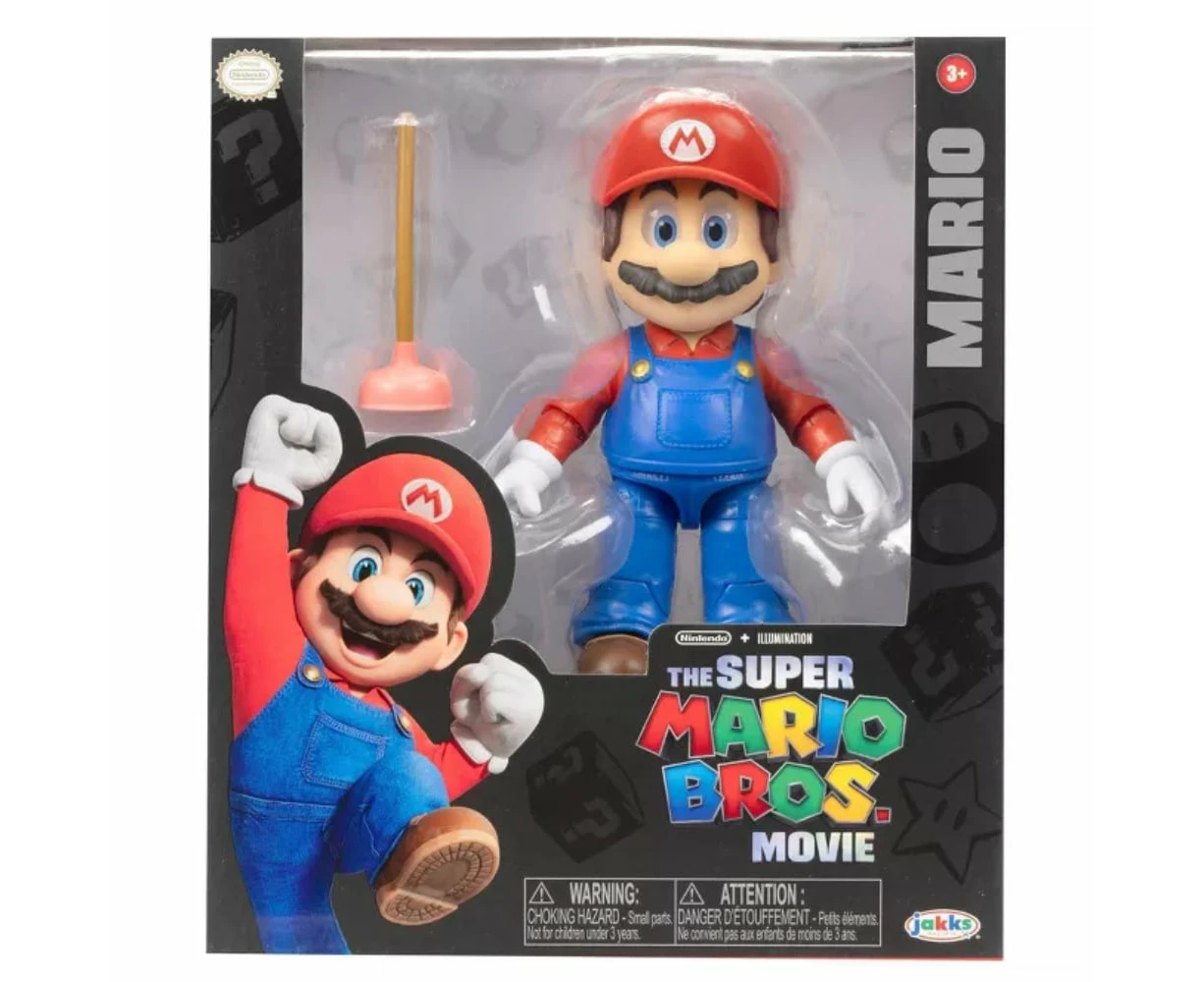 The Super Mario Bros. Movie Mario With Plunger Figure