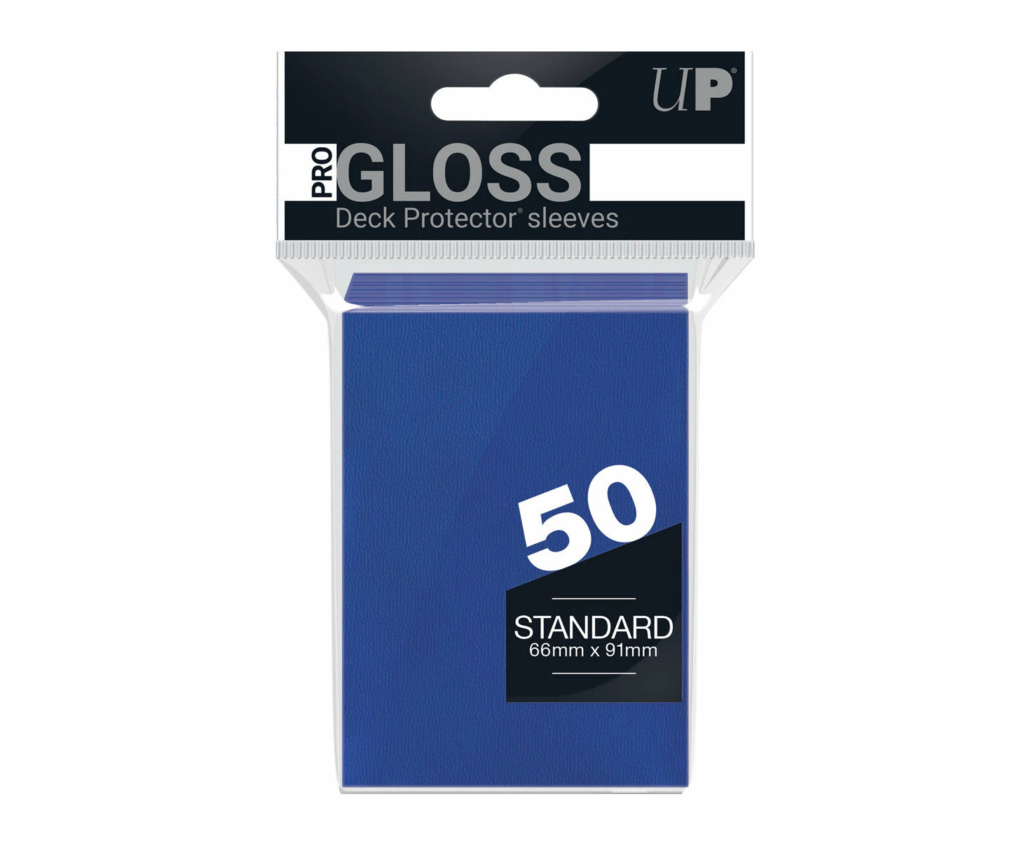 Ultra Pro: PRO-Gloss 50ct Standard Deck ProtectorA(R) sleeves: Blue