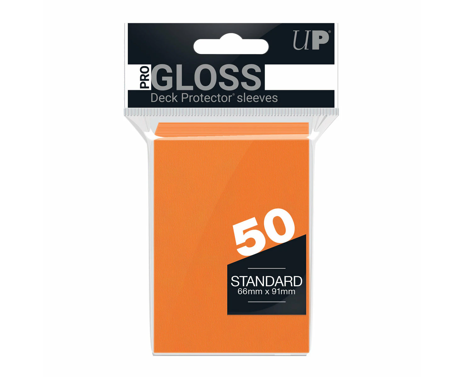 Ultra Pro: PRO-Gloss 50ct Standard Deck ProtectorA(R) sleeves: Orange