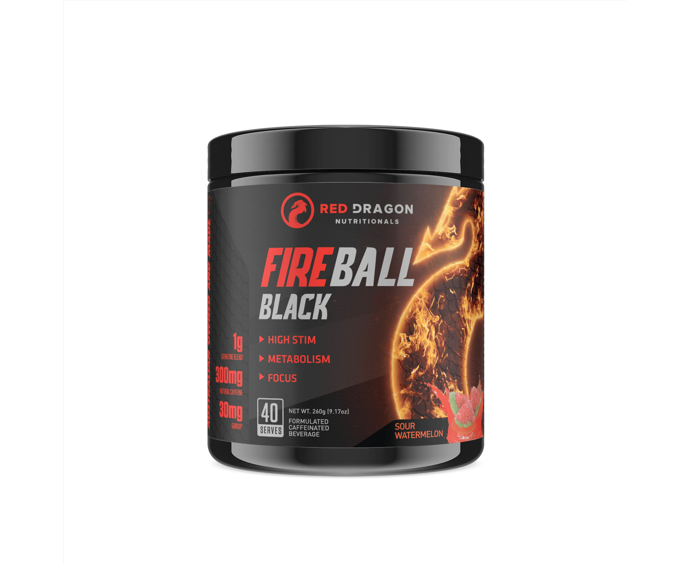 Fireball Black Fat Burner By Red Dragon Nutritionals - Sour Watermelon