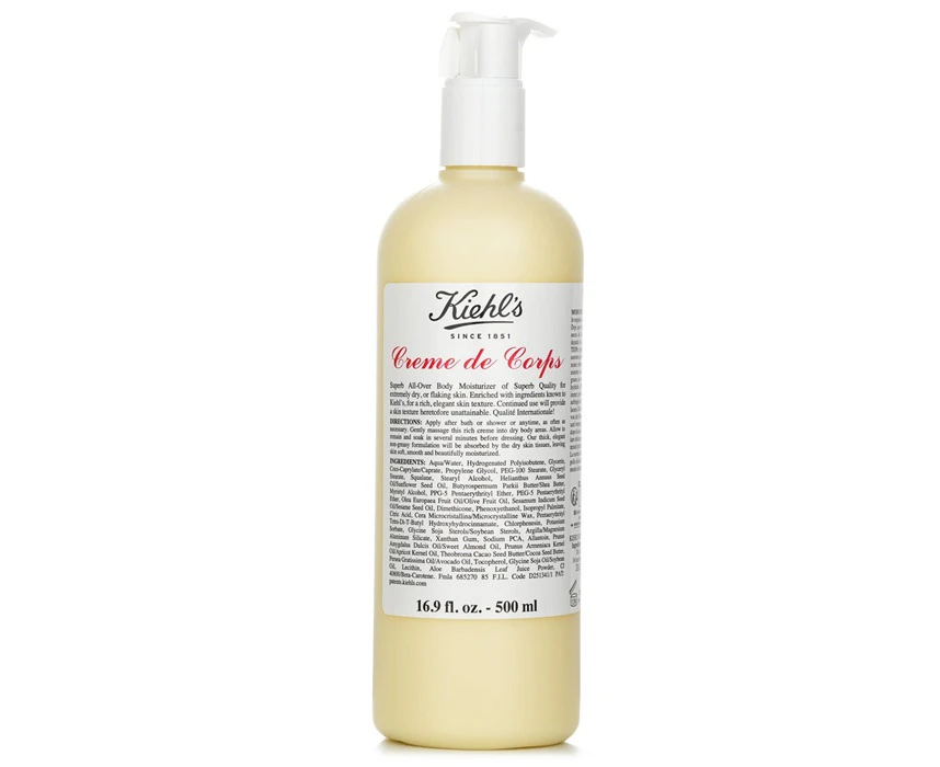 Kiehl's Creme De Corps Body Moisturizer with Pump 500ml/16.9oz