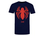 Spider-Man Mens Logo T-Shirt (Navy) - TV1620