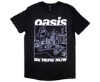 Oasis Unisex Adult Be Here Now Line Drawing T-Shirt (Black) - RO11478