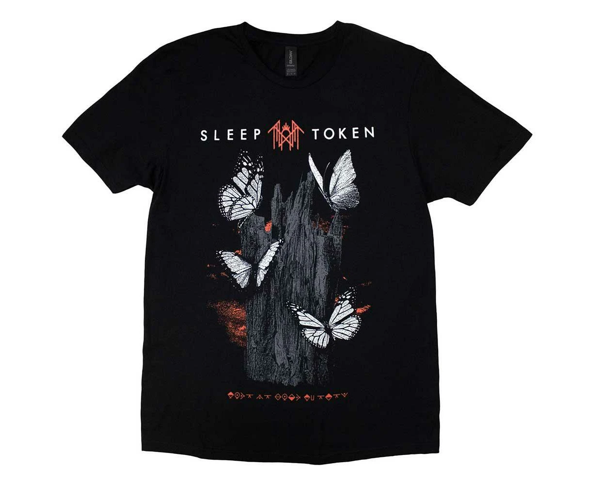 Sleep Token Unisex Adult Butterflies T-Shirt (Black) - RO10884