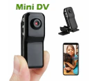 Md80 Portable Super Mini Webcam Dv Dvr Hd Camera Nanny Cam Video Camera Video Audio Recorder With Clip-On Adapter Support For Webcam Helmet Bike Bicycle Mo