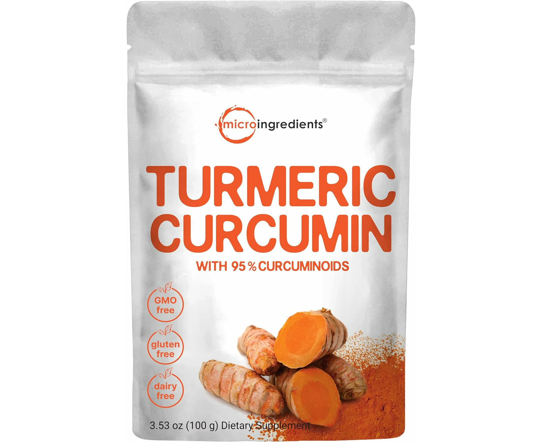 Maximum Strength Organic Curcumin Powder (Natural Turmeric Extract and Turmeric Supplements), 100 Grams, Rich in Antioxidants for - for Wellness