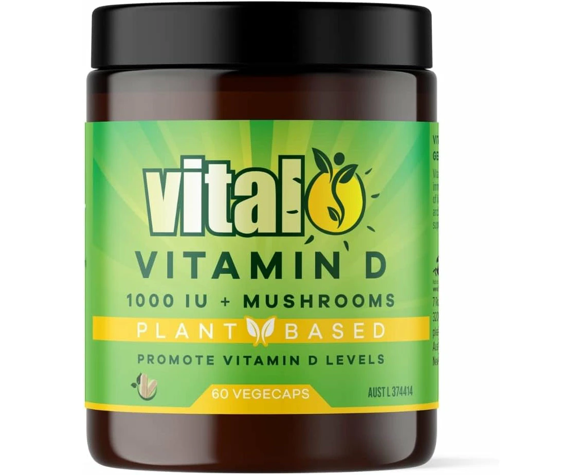 Vital Plant Based Vitamin D Supplement 60 Vegecaps