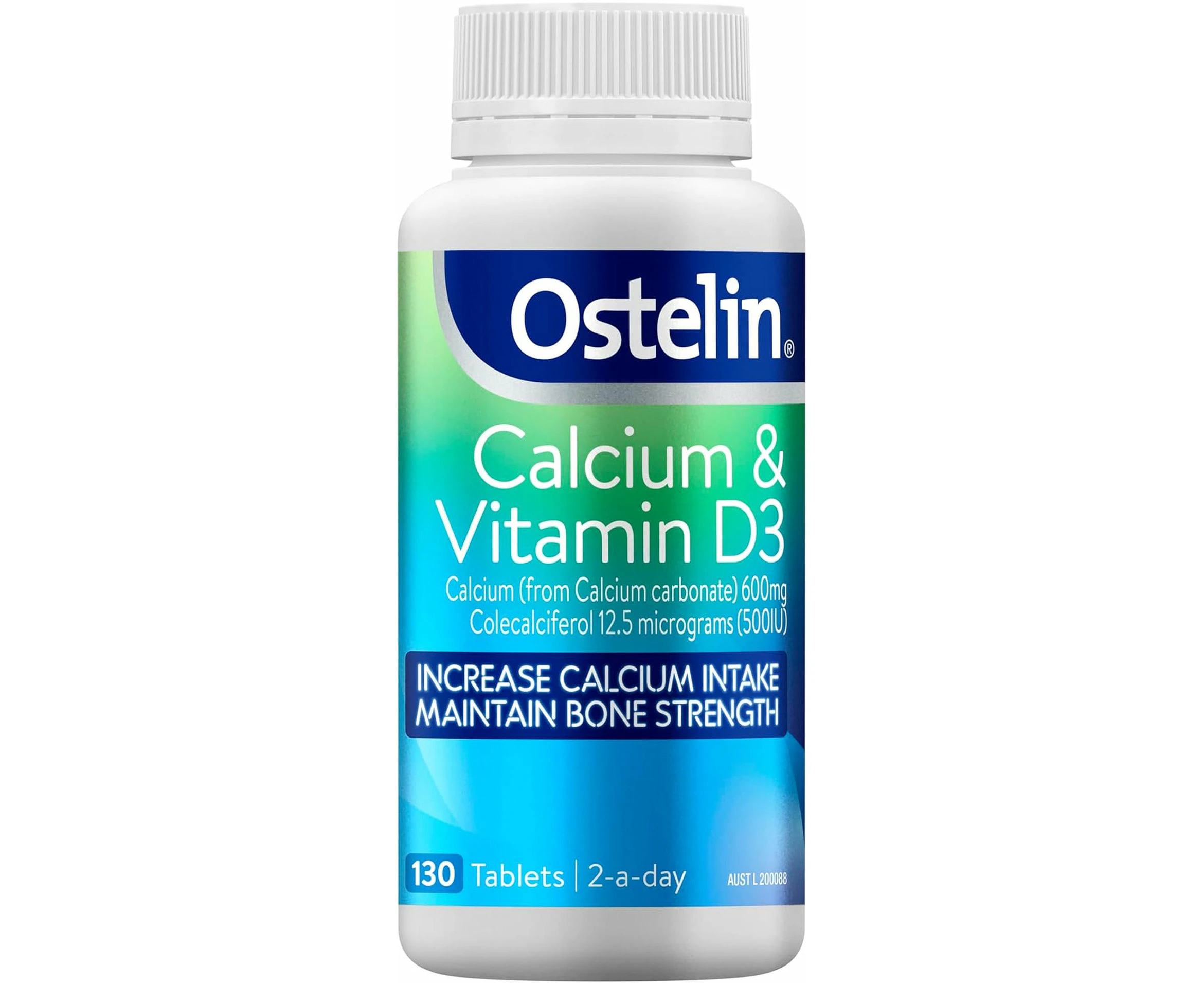 Ostelin Calcium & Vitamin D3 Tablets 130 - Supports Bone Density - Supports Healthy Bone Development in Teens - Maintain | Daily Support