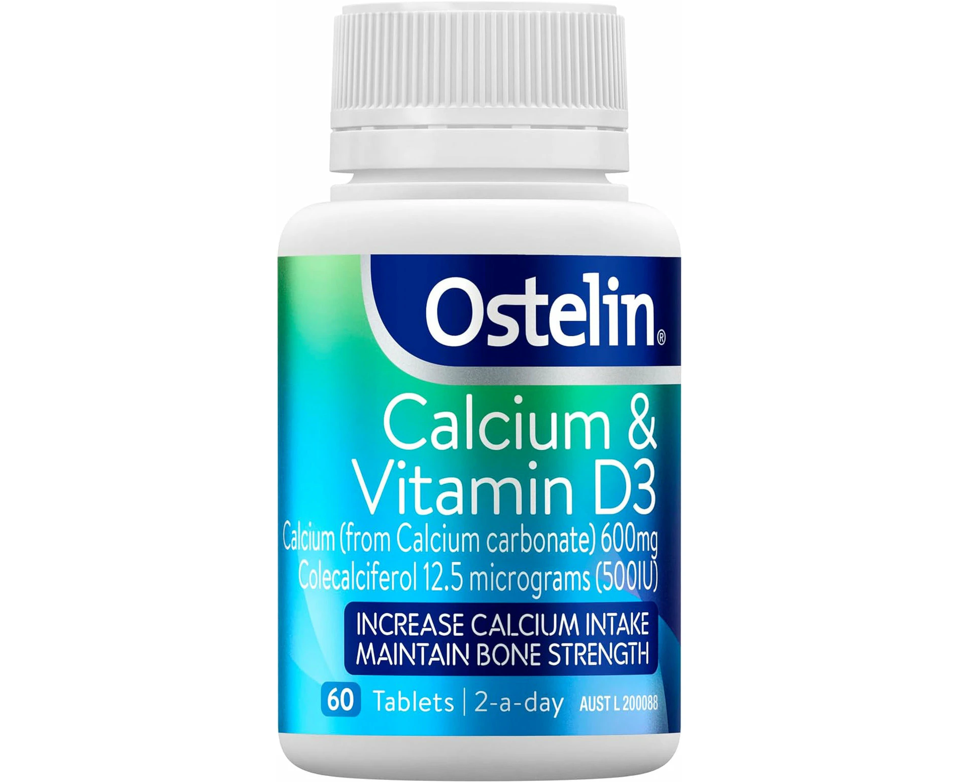 Ostelin Calcium & Vitamin D3 Tablets 60 - Supports Bone Density - Supports Healthy Bone Development in Teens - Maintains | Daily Support