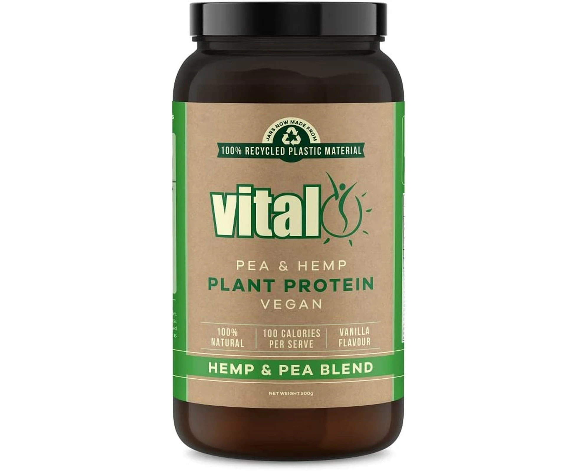 Vital Plant Protein Pea & Hemp Powder Blend 500GM