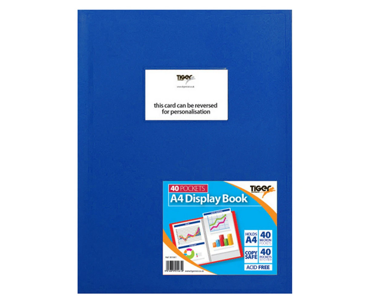 Tiger A4 Flexi Display Book (Blue) - SG14599