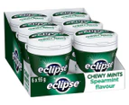 6 x Eclipse Chewy Mints Bottle Spearmint 93g