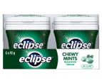 6 x Eclipse Chewy Mints Bottle Spearmint 93g