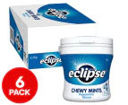 6 x Eclipse Chewy Mints Bottle Peppermint 93g