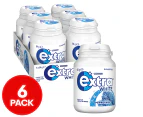 6 x Extra White Sugarfree Gum Peppermint 64g